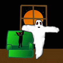 GIF animado (23235) Fantasma halloween