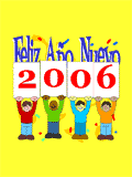 GIF animado (22242) Feliz año nuevo 2006 en espanol