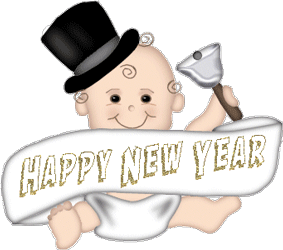 GIF animado (22250) Feliz ano nuevo bebe
