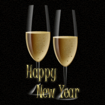 GIF animado (22251) Feliz ano nuevo champan