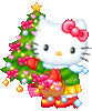 GIF animado (18349) Feliz navidad hello kitty