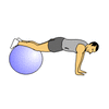 GIF animado (15777) Flexiones fitball