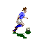 GIF animado (16045) Futbolista avanzando