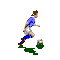 GIF animado (16045) Futbolista avanzando