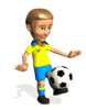 GIF animado (16046) Futbolista balon