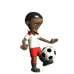 GIF animado (16047) Futbolista balon