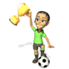 GIF animado (16766) Futbolista trofeo