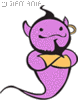 GIF animado (22153) Genio rosa