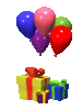 GIF animado (22312) Globos de cumpleanos con regalos