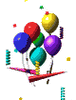 GIF animado (22315) Globos de fiesta
