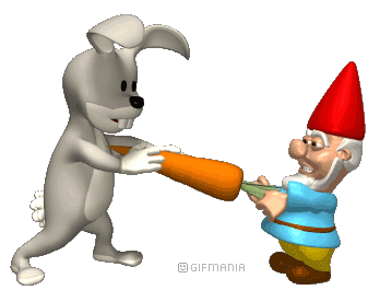 GIF animado (22164) Gnomo conejo