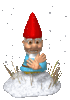 GIF animado (22170) Gnomo nieve