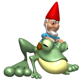 Imagen GIF de Gnomo rana animado