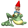 GIF animado (22173) Gnomo rana