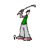 GIF animado (16141) Golfista cartoon