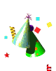 GIF animado (22323) Gorros de fiesta