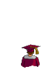 GIF animado (22599) Graduado lanzando birrete