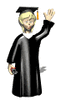 GIF animado (22600) Graduado saludando