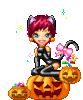 GIF animado (23118) Halloween pixel doll