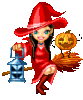 GIF animado (23119) Halloween pixel doll