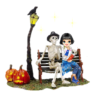 GIF animado (23126) Halloween pixel doll