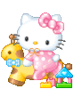 GIF animado (17850) Hello kitty bebe