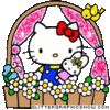 GIF animado (18122) Hello kitty glitter