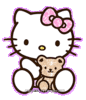 GIF animado (18129) Hello kitty glitter