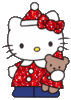 GIF animado (18134) Hello kitty glitter