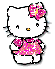 GIF animado (18135) Hello kitty glitter