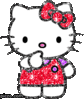 GIF animado (18137) Hello kitty glitter