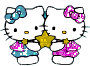 GIF animado (18143) Hello kitty glitter