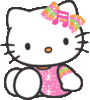 GIF animado (18146) Hello kitty glitter
