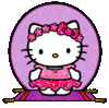GIF animado (18153) Hello kitty glitter