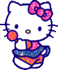 GIF animado (18156) Hello kitty glitter