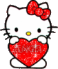 GIF animado (18160) Hello kitty glitter