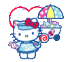GIF animado (18165) Hello kitty glitter