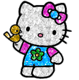 GIF animado (18169) Hello kitty glitter