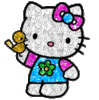 GIF animado (18169) Hello kitty glitter