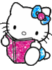 GIF animado (18175) Hello kitty glitter