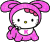 GIF animado (18177) Hello kitty glitter