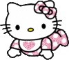 GIF animado (18179) Hello kitty glitter