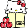GIF animado (18181) Hello kitty glitter