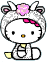 GIF animado (18186) Hello kitty glitter