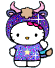 GIF animado (18189) Hello kitty glitter