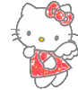 GIF animado (18204) Hello kitty glitter