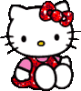 GIF animado (18208) Hello kitty glitter