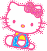 GIF animado (18212) Hello kitty glitter