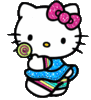 GIF animado (18214) Hello kitty glitter