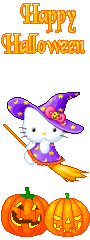 Imagen GIF de Hello kitty halloween animado